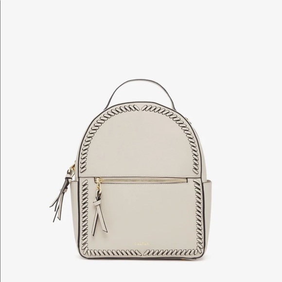 New stone creme color travel backpack - Picture 2 of 8